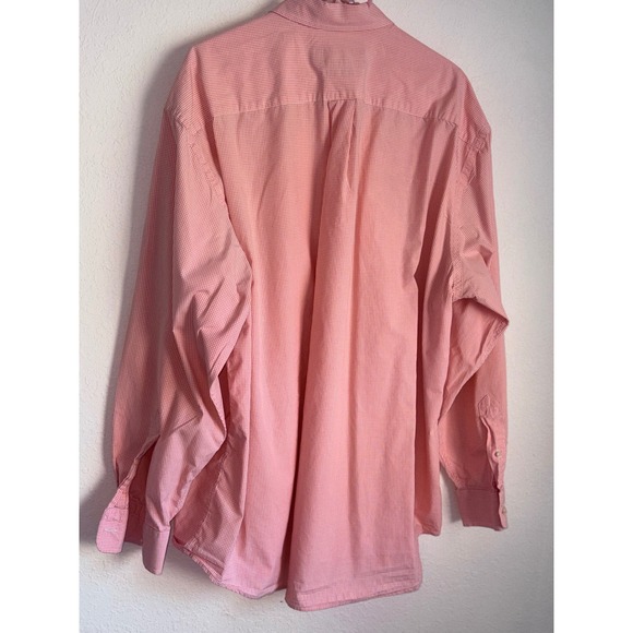 Vineyard Vines Whale Shirt Mens XL orange Gingham Check Button Down 100% Cotton - Picture 3 of 8